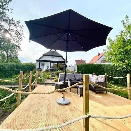 Mit Wasserblick Auf Der Insel Usedom